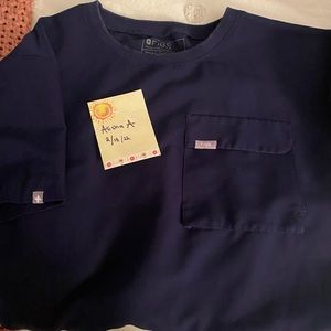 FIGS. special edition navy top. size large